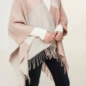 New Soia & Kyo Soft Woven Scarfigan Scarf Cardigan